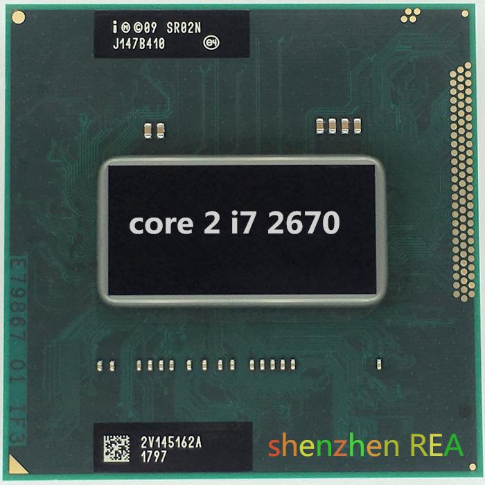 Intel Laptop Cpu I7 2670qm Laptop Cpu 2.2 GHz 3.1 GHz 6 M PGA988 Turbo Boost PGA Versi Resmi CPU Laptop 45 W DP Mulai dari-Intl