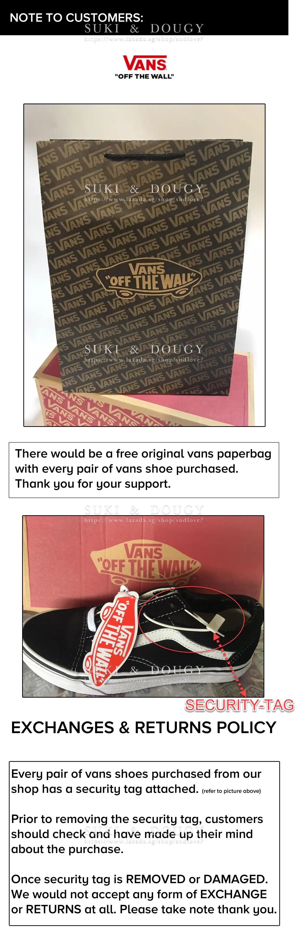 vans korea size chart