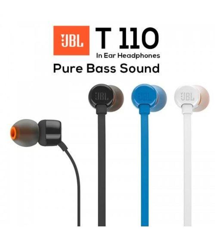 JBL T110 In-ear headphones (Blue/Black/White Colour) Singapore
