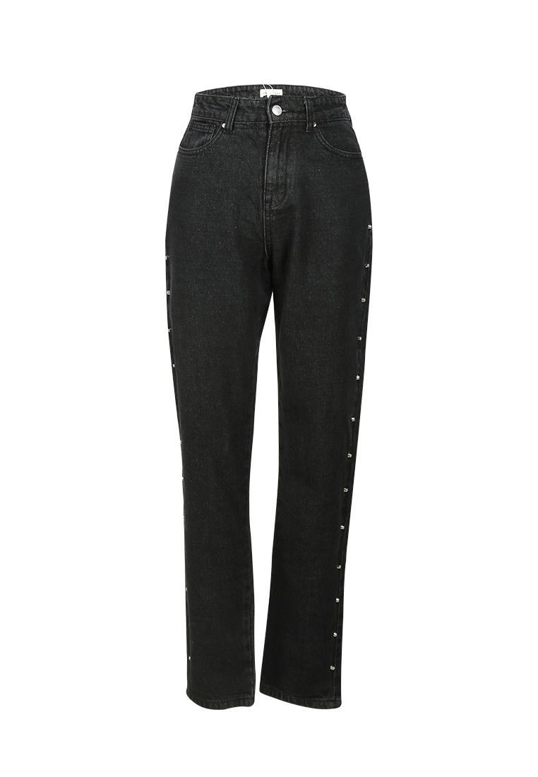 London Rag Women's Black Jeans with Stud