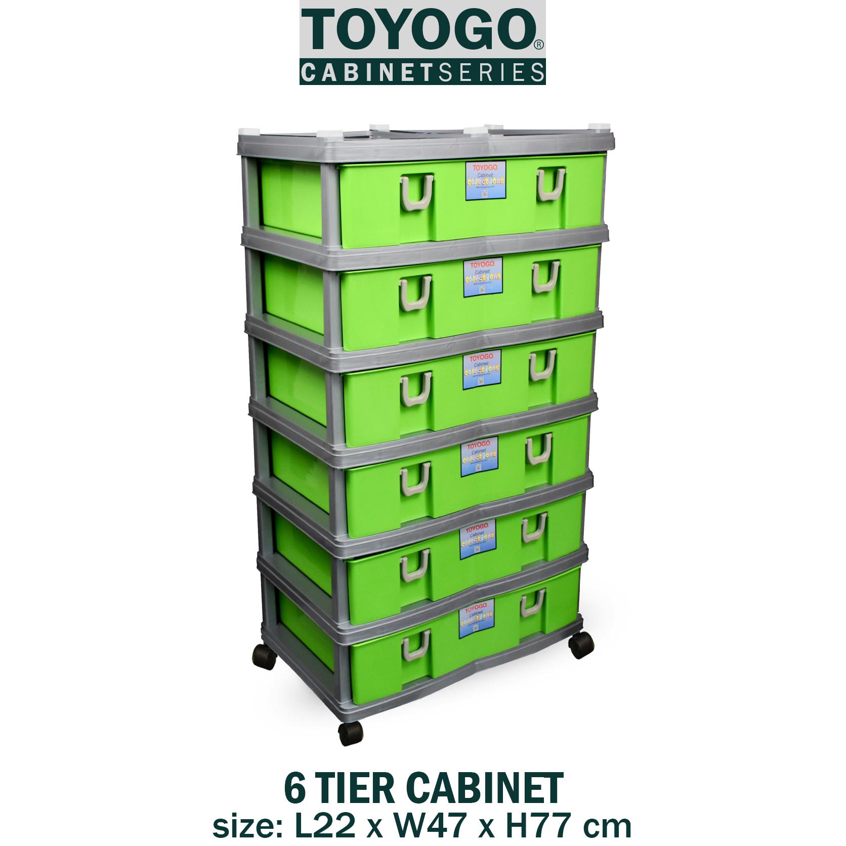 902 6 Toyogo Plastic Storage Cabinet Drawer With Wheels Tier Singapore