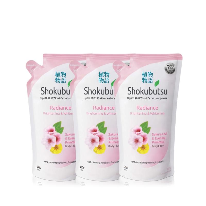 Buy Shokubutsu Radiance Body Foam - Brightening & Whitening 600ml x 3 Singapore