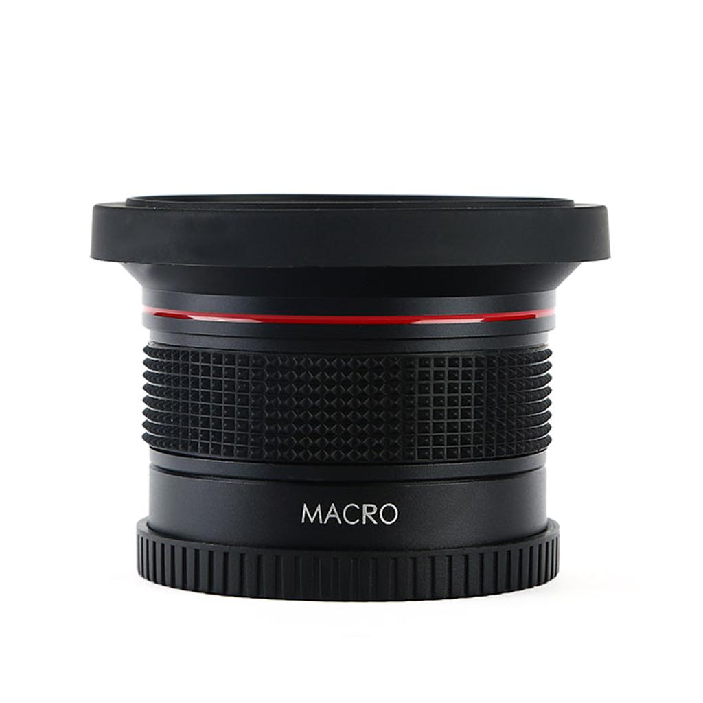 Concept Muti-Coated Ultra 58mm 0.35XFull HD Fisheye Detachable Macro Conversion Lens Blue Coating for Canon EOS 1200D 1100D 700D 650D 600D 100D