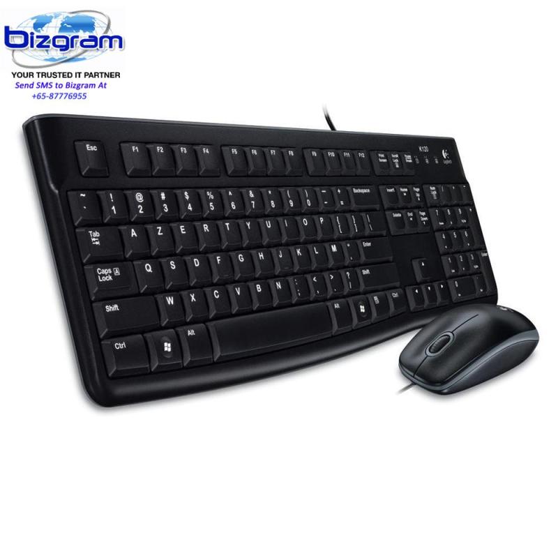 Logitech Wired USB Keyboard and USB Mouse MK120 920-002586 Singapore