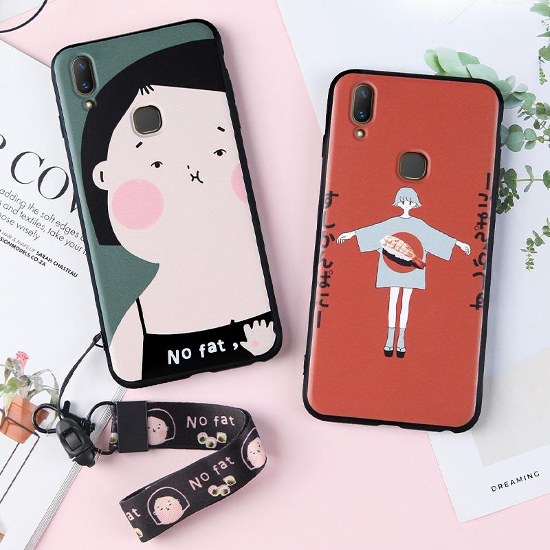 Vivo z3 Casing HP vivo jaringan z3i Imut z3x Model Wanita z1 Edisi Remaja z5x perempuan vivo y97 angin dingin y85y83y79y75 Baur Silikon vivo u1 anti jatuh sampul lunak u1 pasang