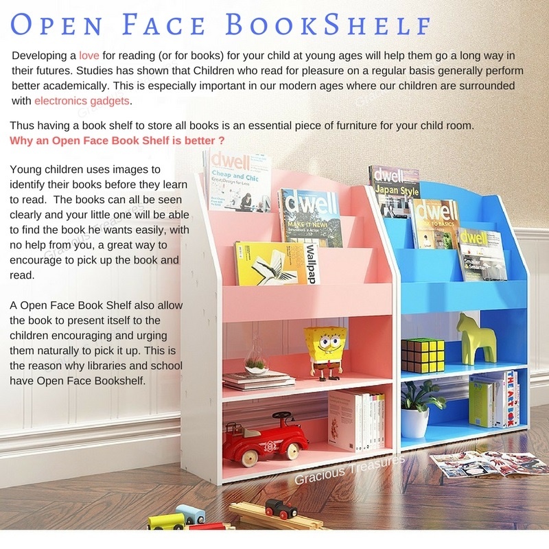 Open Face Bookshelf Kids Bookshelf Children Book Shelf With Large