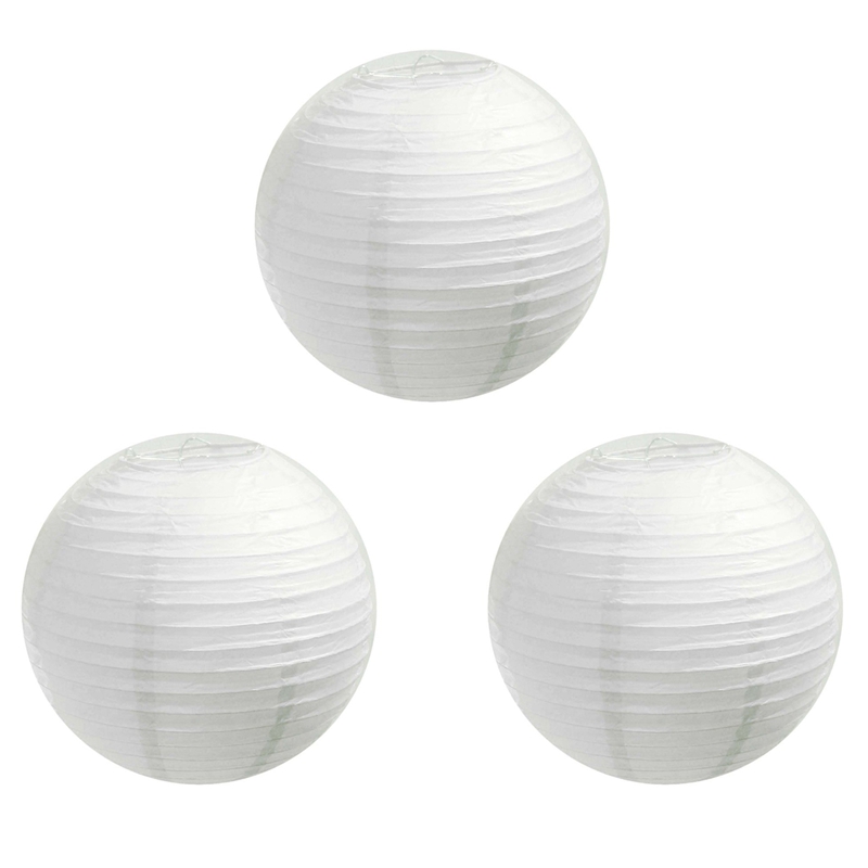 8" paper lantern - white