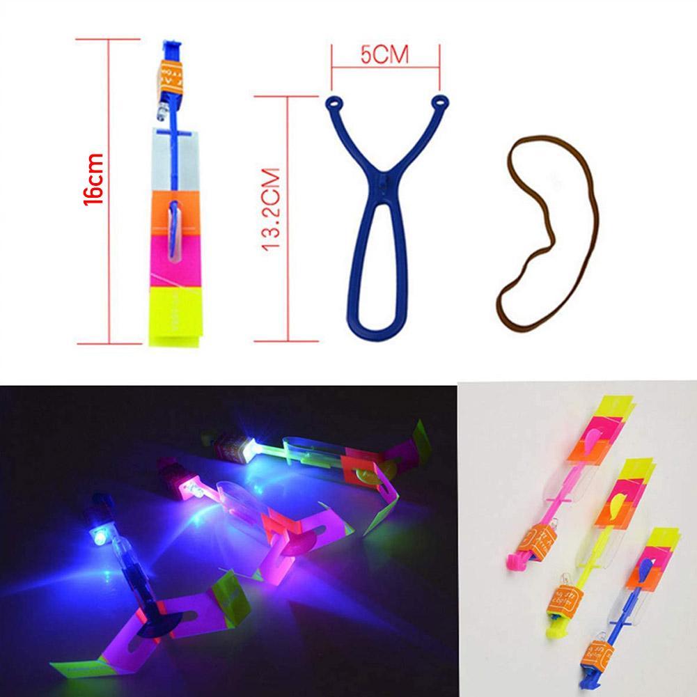 Edena ตลก LED ไฟมีไฟกระพิบ Arrow Dragonfly Glow Flying Party ของขวัญของเล่นเด็ก O8U8