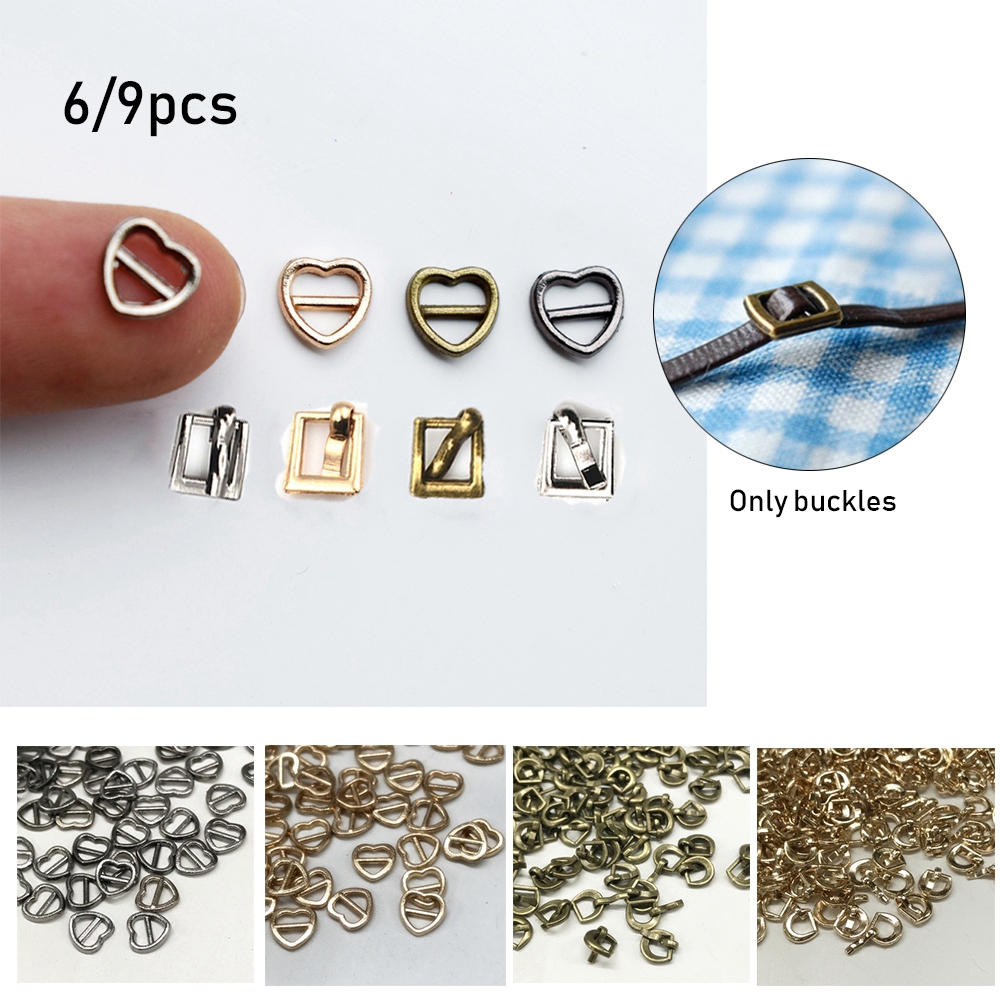 MENGLIANG 6/9pcs High quality 78MM 4 colors Girls Toys Tri-glide Buckle Doll Bags Accessories Belt Buttons Diy Dolls Buckles