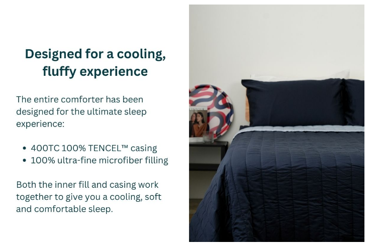 KAPAS LUXE | Quilted Comforter Set | TENCEL | 300TC | Include Bedsheet + Pillowcases · v3