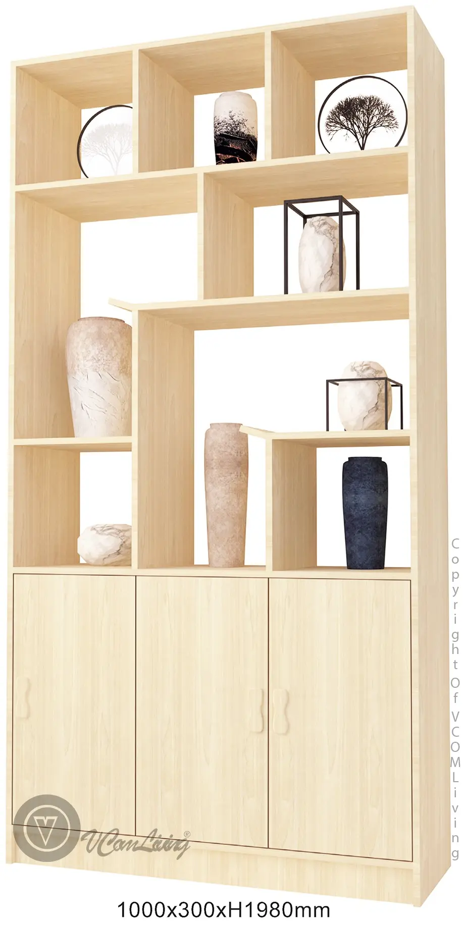 Decore Display Solid Wood Book Cabinet Shelf Sg1906 Tj Rs 1080 Vcom Living Lazada Singapore