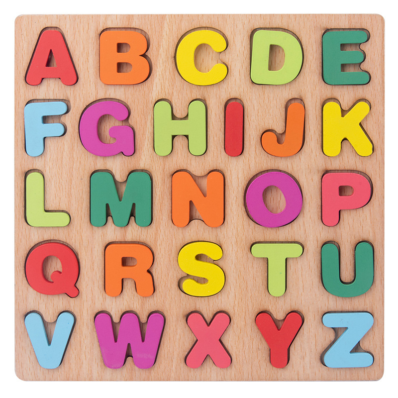 Children s Early Education Toys Wooden Teaching Alphanumeric Learning