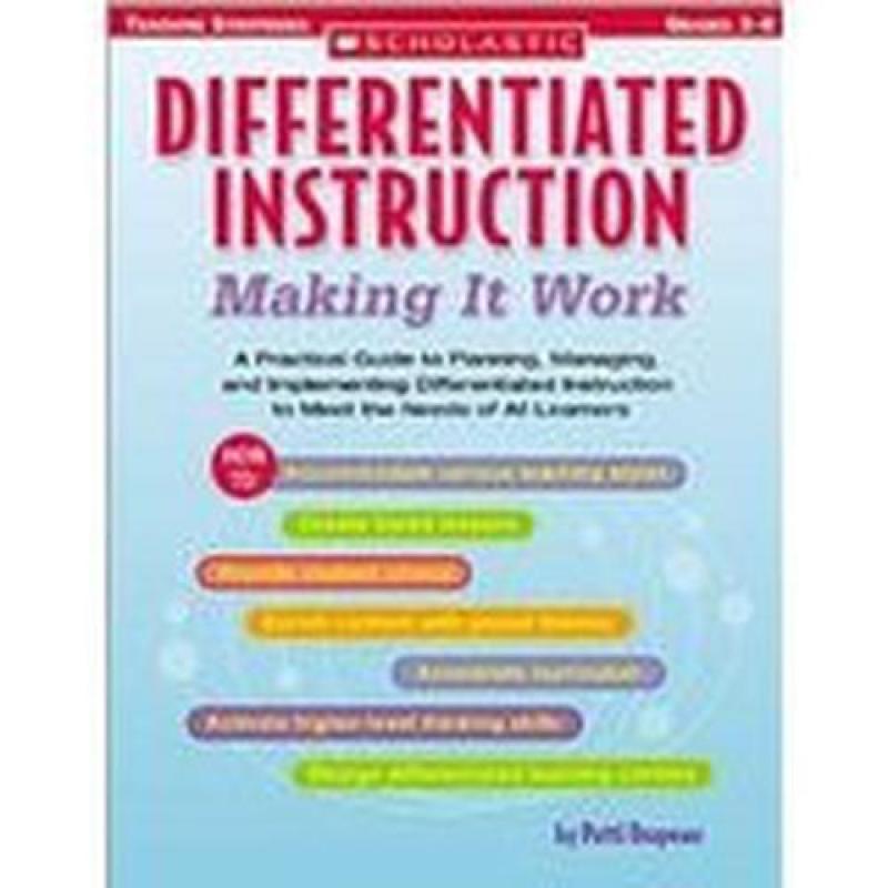 SC951778 Differentiated Instruction: Making It Work Gr 3to6