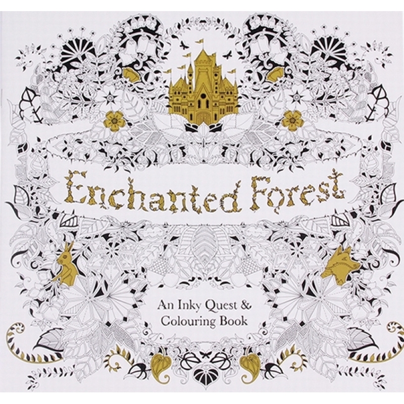 Yingwei Coloring Book Enchanted Forest 24 Pages English