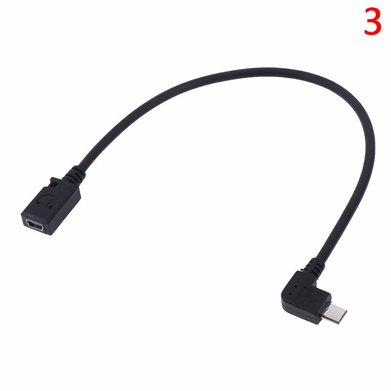 Điện tử chọn 90 độ đầu đực micro usb đến usb mini bộ chuyển đổi đầu cái cáp chuyển đổi