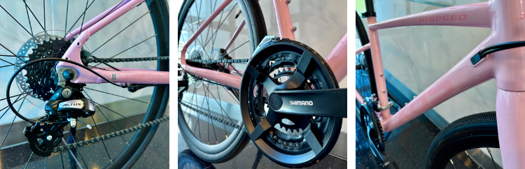 Bicicletta ibrida XDS Hispeed 380, telaio in alluminio ultraleggero, Shimano a 8 velocità