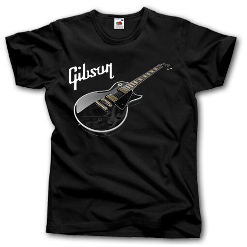 GIBSON GUITARS Tshirts Tee Top T Shirt Men High Quality Cotton  T-shirt Short Sleeve Graphics Tshirt Tee Top Gift