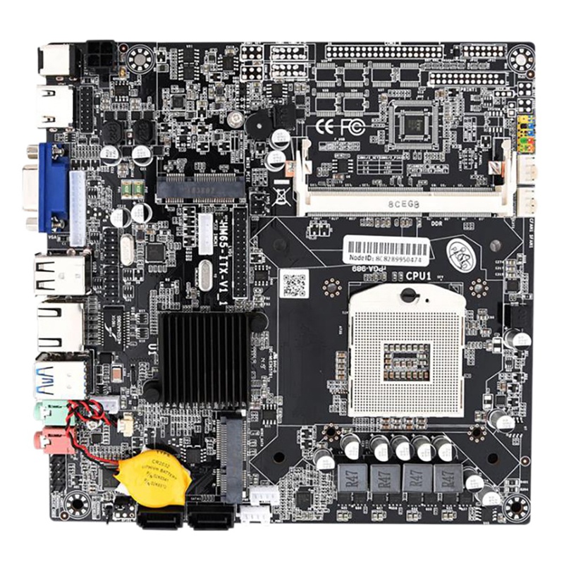 HM65 All-In-One Computer Motherboard ITX Edition Type PGA988 DDR3 Memory