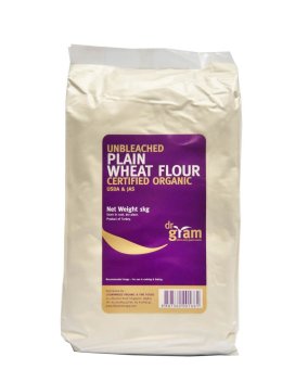 Dr Gram Organic Unbleached Plain Wheat Flour 1kg (3 Packets) | Lazada ...