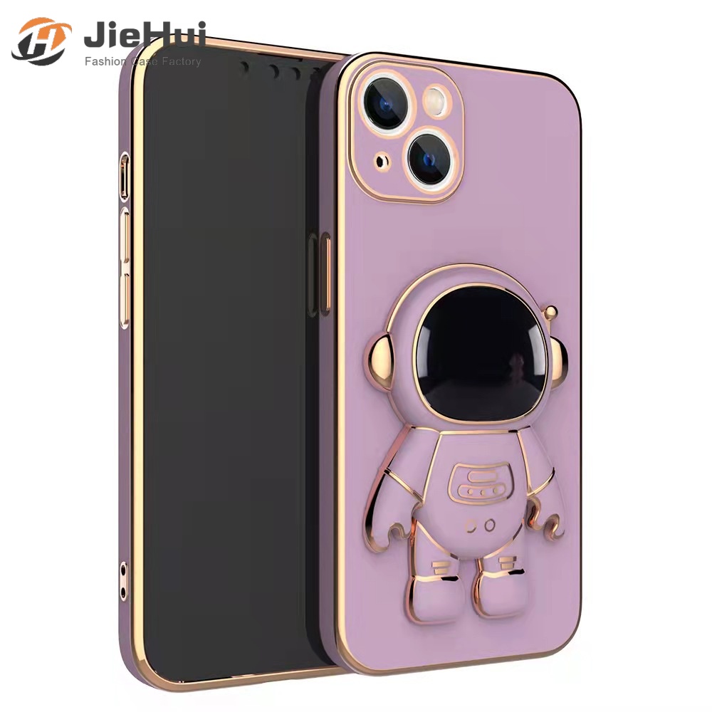 JieHui Phi Hành Gia khung Ins dễ thương phim hoạt hình cho iPhone 14 13 12 11 Pro Max X XS XR 8 7 6 Cộng Với chống-chống va chạm chống mùa thu điện thoại di động trường hợp