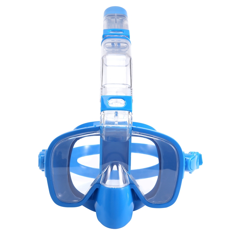 Snorkel Mask Foldable Diving Mask Set with Dry Top System and Camera Mount