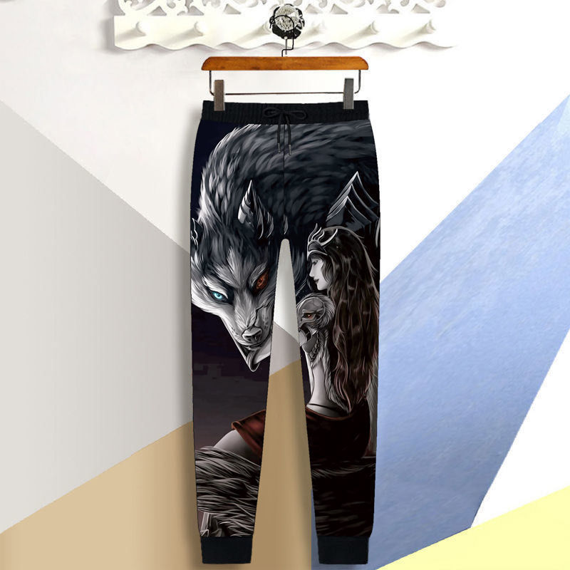  Yushu Quần Sping Mùa Thu Quần Chinos Cho Nam Quần Xu Hướng Phong Cách Hàn Quốc Cho Nam Quần Thể Thao Thường Ngày Xu Hướng Joker In 3D 