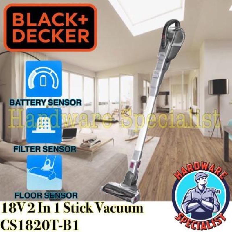 Black & Decker SMARTECH 18V Cordless 2 In 1 Floor Extension Stick Vacuum Singapore
