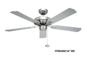 Fanco FFM 2000 52 Inch Ceiling Fan With 402-3L Light Kit And Installation (Metalic Silver) June 2018 - 2 Fanco FFM 2000 52 inch Ceiling Fan with 402-3L Light Kit and Installation (Metalic Silver) - 2