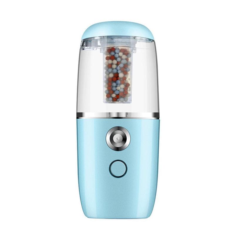 leegoal [Latest Design]Mini Portable Humidifier Car Oil Diffuser, Kobwa Ultrasonic Essential Air Diffusers With Negative Ions Particles(blue) Singapore