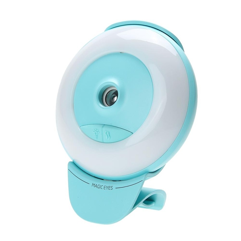 Mini Luminous Humidifier USB Nano Mister Facial Moisturizing Spray
(Aqua) - intl Singapore