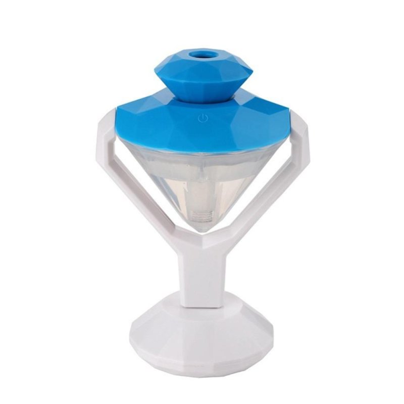Mini USB Humidifier Car Home Diamond Air Diffuser Purifier Night
Light(Blue) - intl Singapore