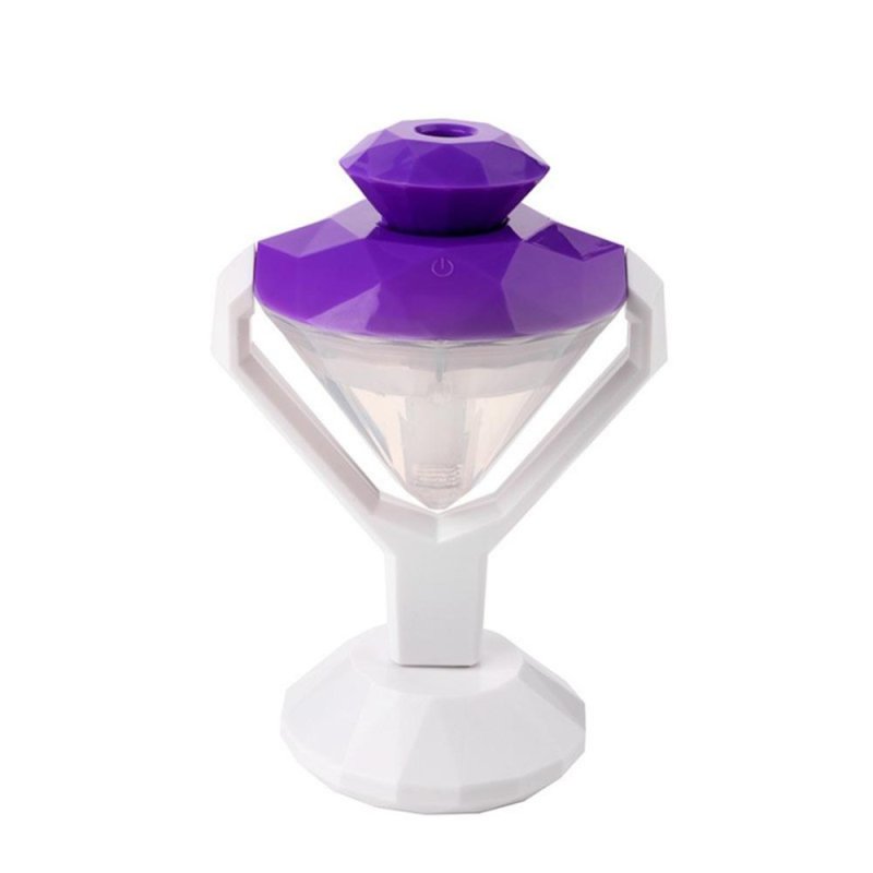 Mini USB Humidifier Car Home Diamond Air Diffuser Purifier Night
Light(Purple) - intl Singapore