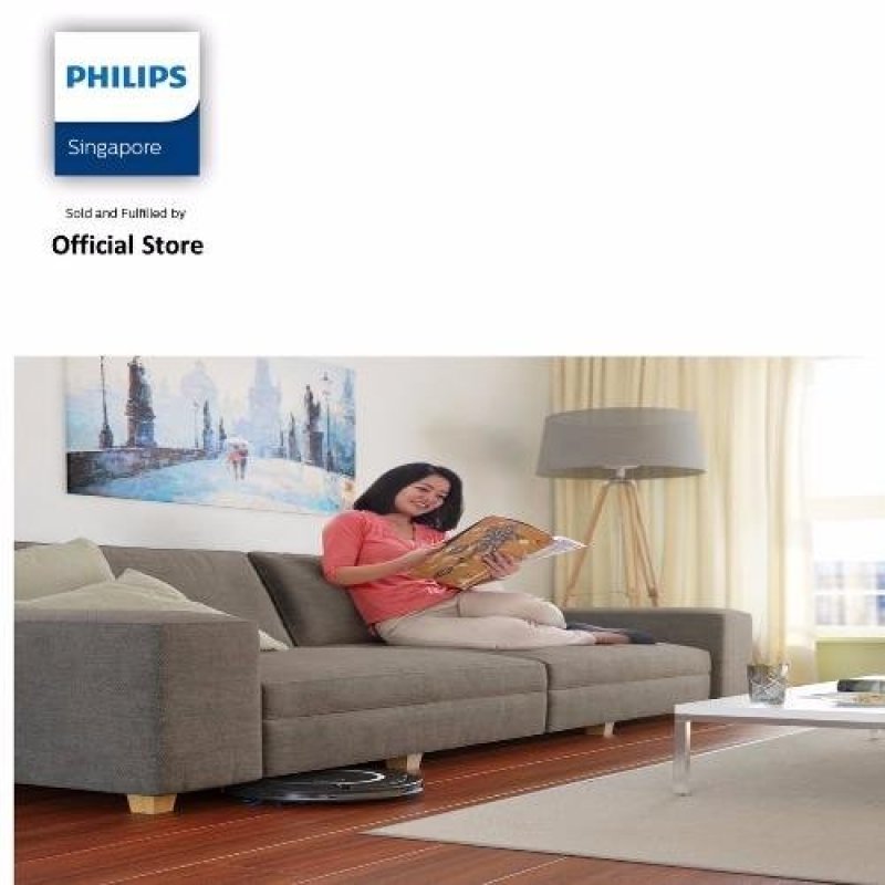 Philips FC8710/01 SmartPro Compact Robot Vacuum Cleaner with Super Slim Design (6cm) - Black Singapore