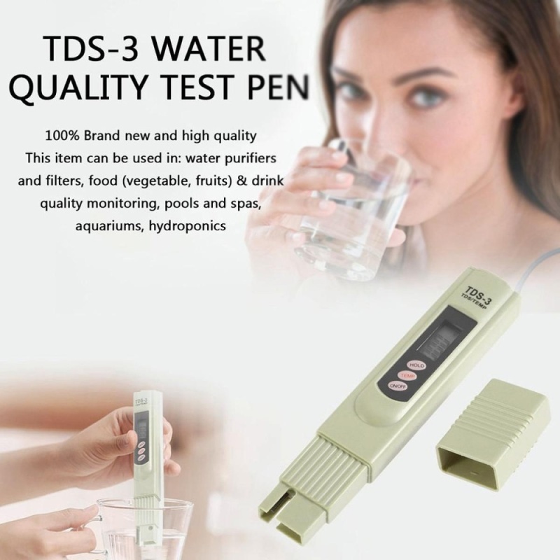 TDS-3 Digital Water Quality Tester Purity Meter PPM TDS Test Filter Pen Stick White - intl Singapore