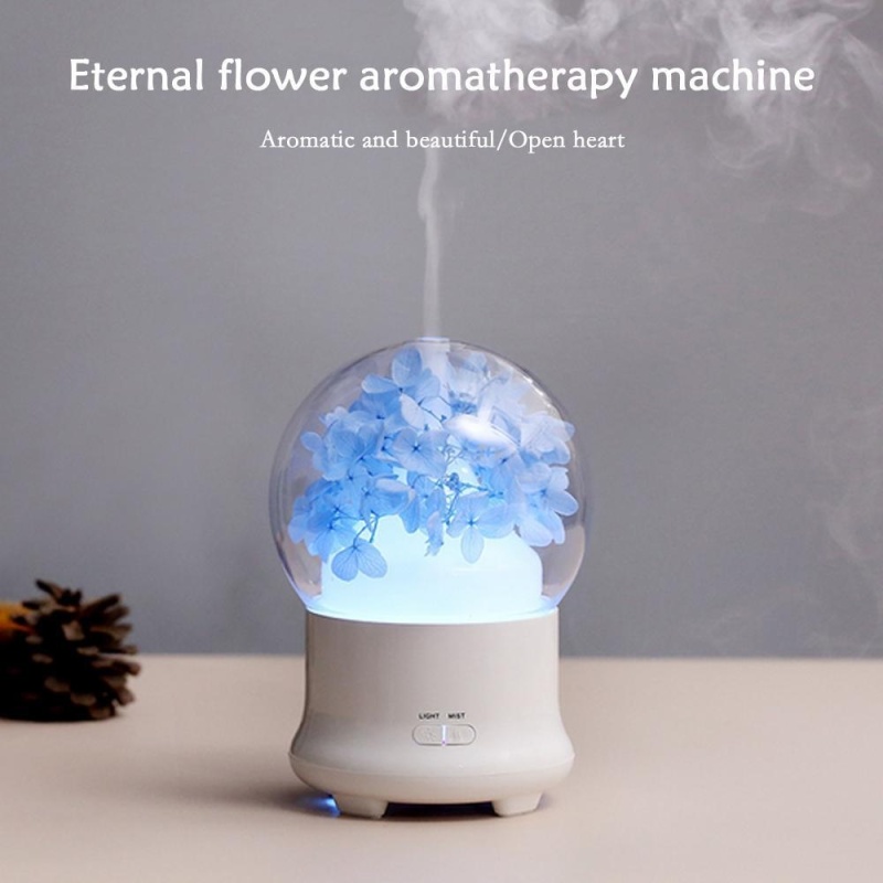 tongzhi Ultrasonic Aromatherapy Essential Oil Diffuser Aroma Diffuser Cool Mist Humidifier Preserved Fresh Flower-UK PLUG - intl Singapore