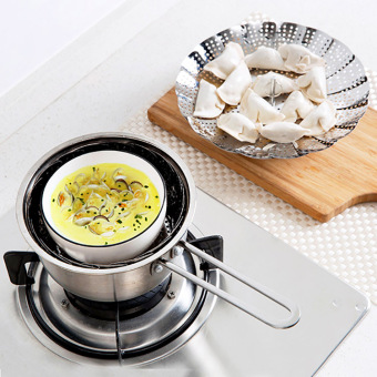 YUYU Purchase Is Not Stainless Steel Folding Steamer Steaming Rack Steamer Grate Steam Grid Home Retractable Steamed Across The Buns Bread Steaming Plate April 2018 - 2 YUYU purchase is not stainless steel folding steamer steaming rack steamer grate steam grid home retractable steamed across the buns Bread Steaming Plate - 2