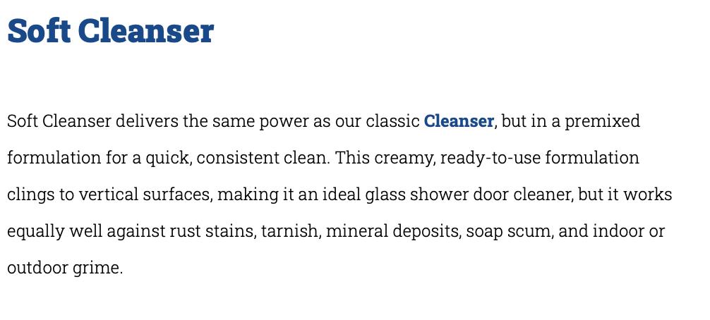 Bar Keepers Friend Soft Cleanser Premixed Formula Removes Rust