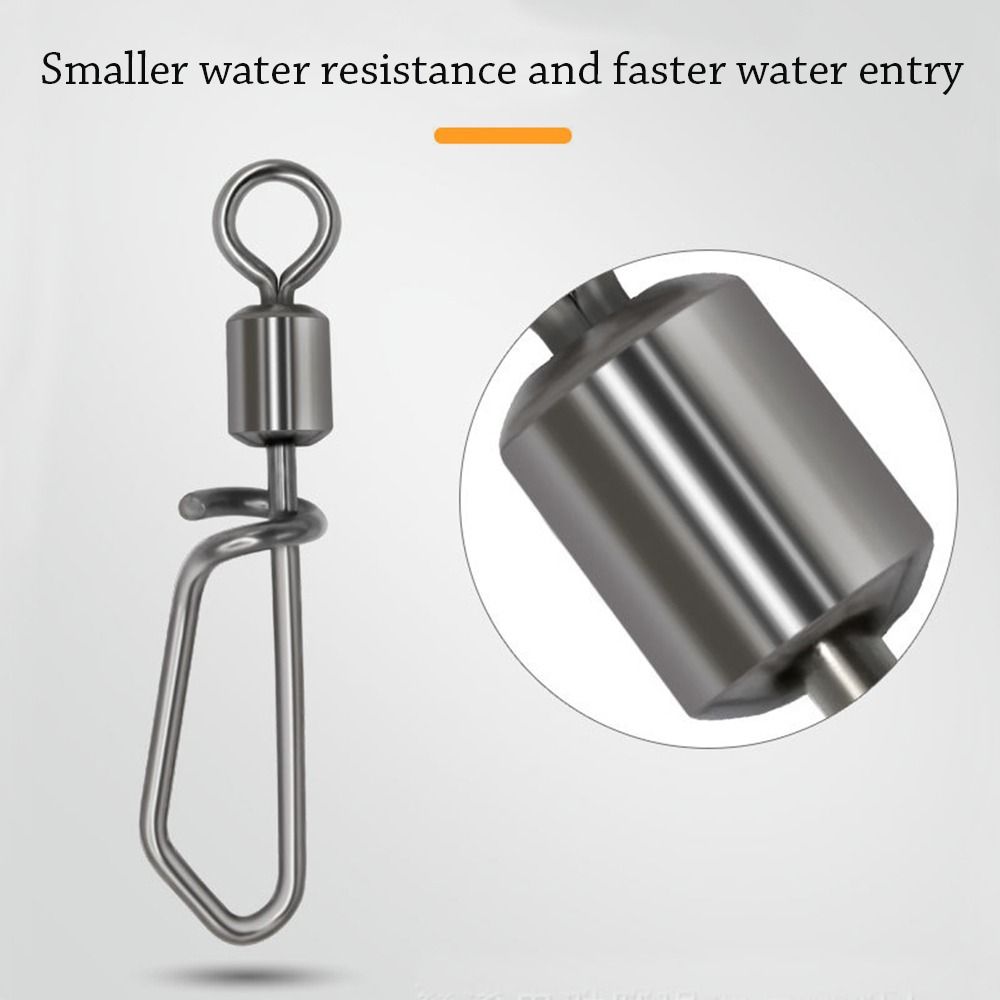 Fudizuo19 20 cái lốc di động bền thép không gỉ móc nối câu cá nóng xoay