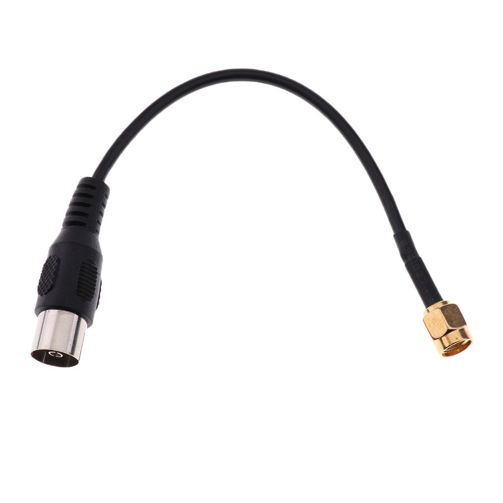 IEC DVB-T TV PAL female to SMA Male Jumper Pigtail Cable RG174