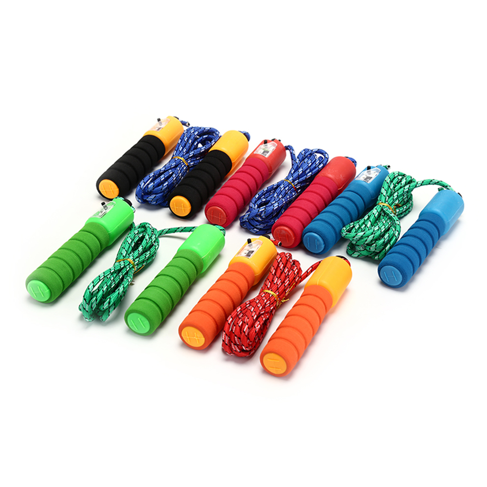 SIKOU30 Exercise Tool Body Building Sports Accessories PVC/Braided Rope Skip Rope Jump Ropes Electronic Counting Anti Slip Handle