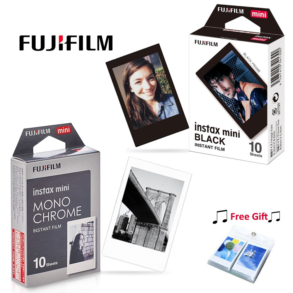 New Pattern Fujifilm Instax Mini 8 Film Monochrome + Black Film Photo For