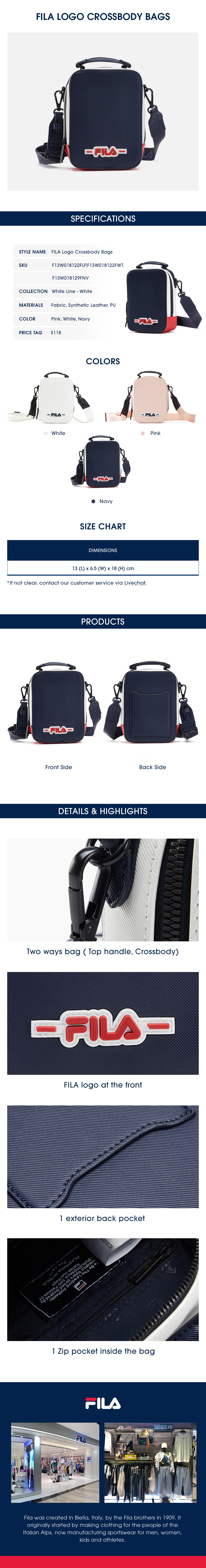 clear fila bag