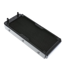 1Pc 240mm 18 Tubes Aluminum Computer Water Cooling Radiator Heat Sink Part (Black) - intl