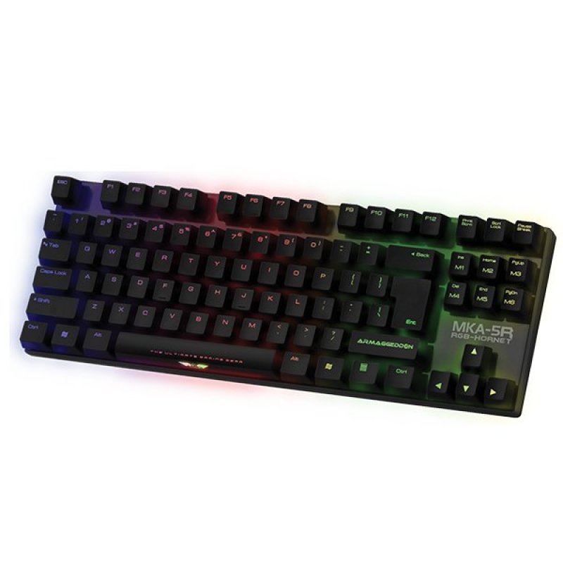 Armaggeddon Marco-Able™ RGB Keyboard MKA-5R Black (Blue Switch) Singapore