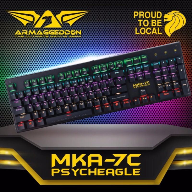 Armaggeddon MKA-7C Psycheagle Mechanical Keyboard (2017) Singapore