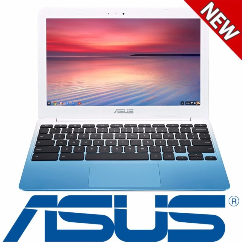 ASUS C201 11.6 Inch Chromebook (Rockchip, 4 GB, 16GB SSD, Pearl White/Light Blue) - intl