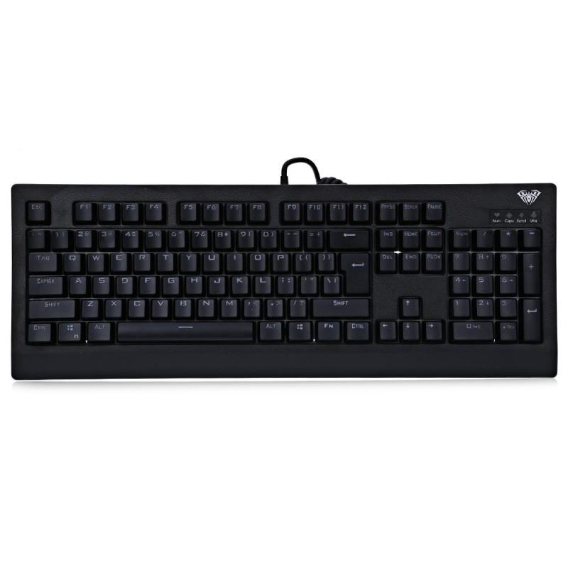 AULA 104-key LED Backlit Gaming Mechanical Keyboard-BLACK Singapore
