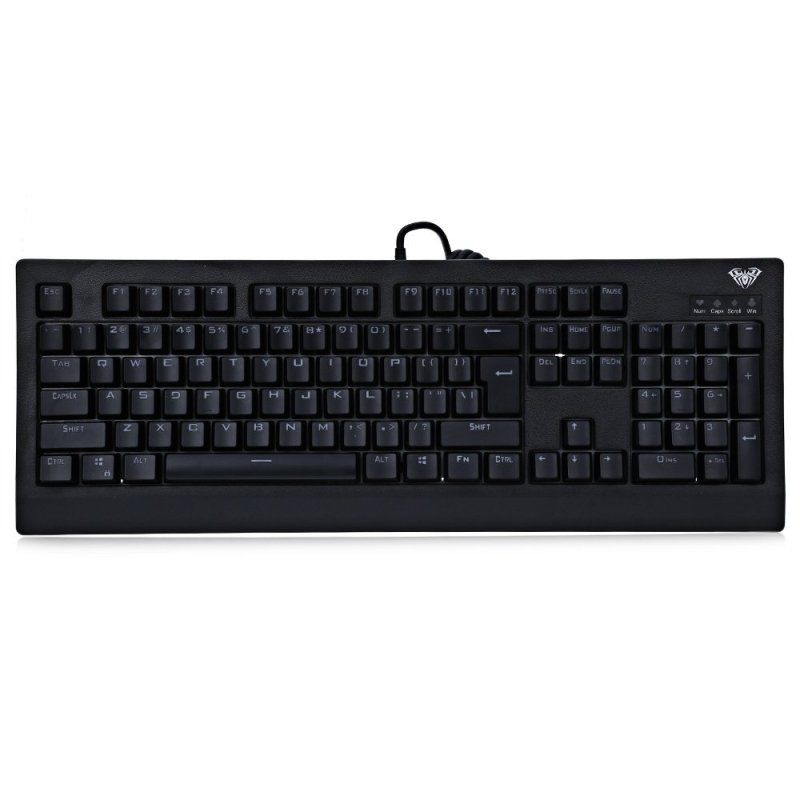 AULA 104-key LED Backlit Mechanical Gaming Keyboard (Black) Singapore