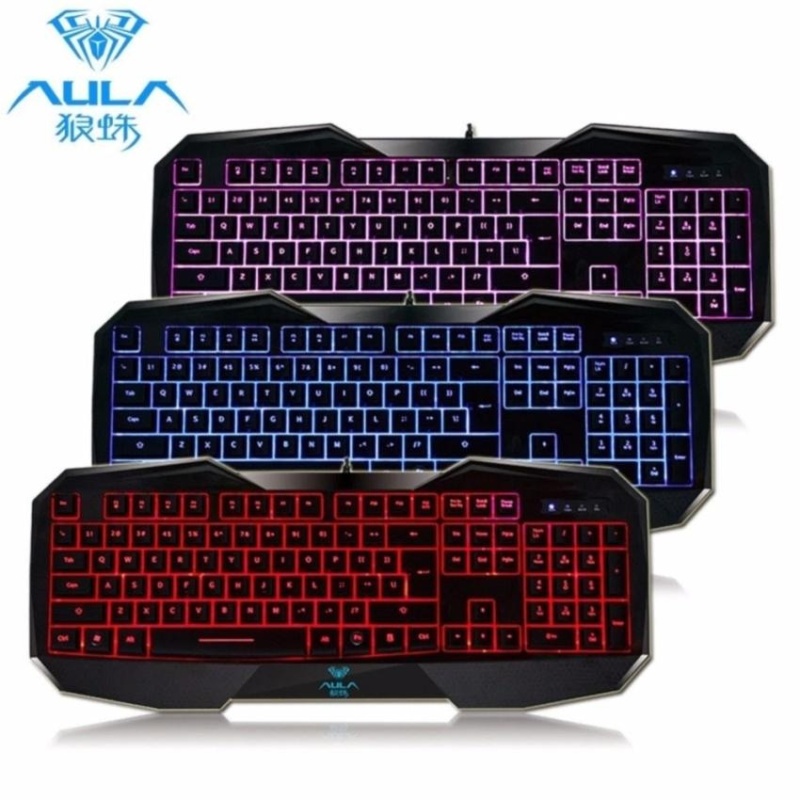 AULA LED USB Multimedia Backlight Gaming Keyboard - intl Singapore