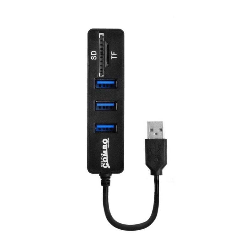 High Speed Data Transform Adapter 3-Port For PC Laptop USB 2.0 Hub Splitter - intl
